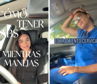 ejercicios y estiramiento coche