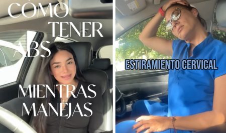 ejercicios y estiramiento coche