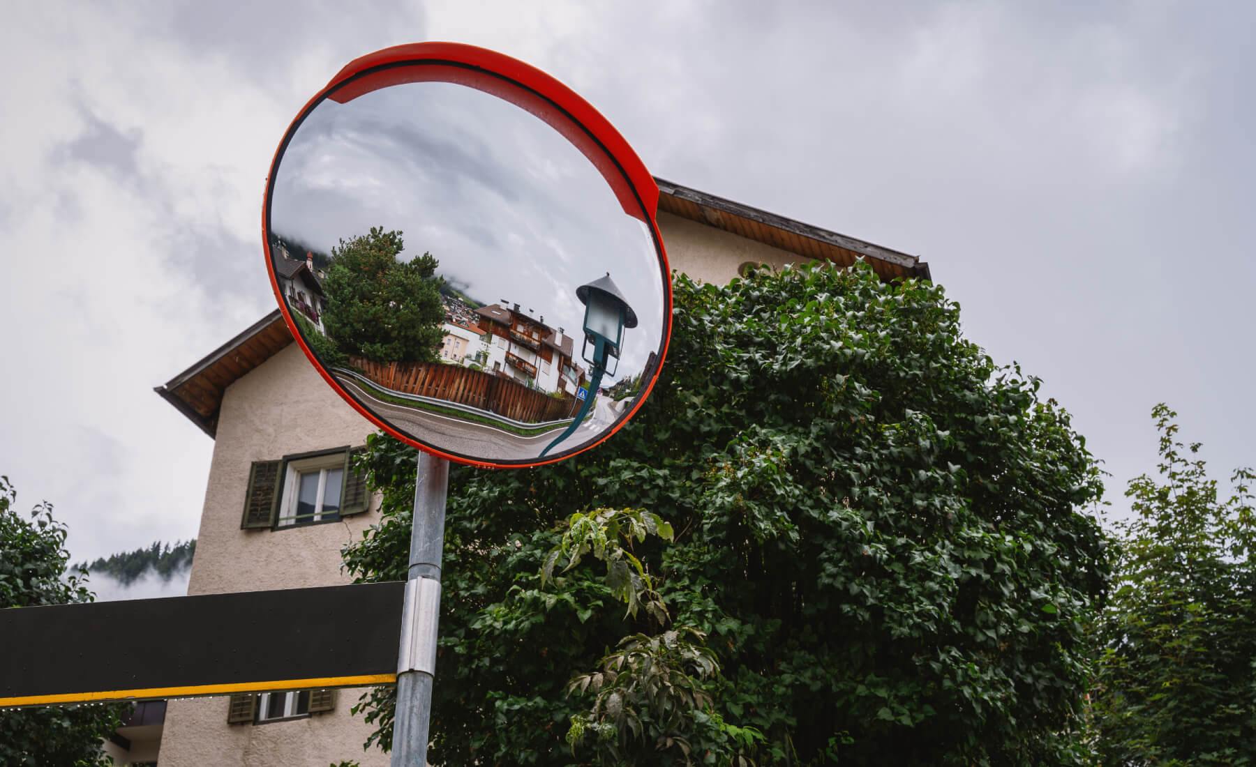 espejo convexo calle