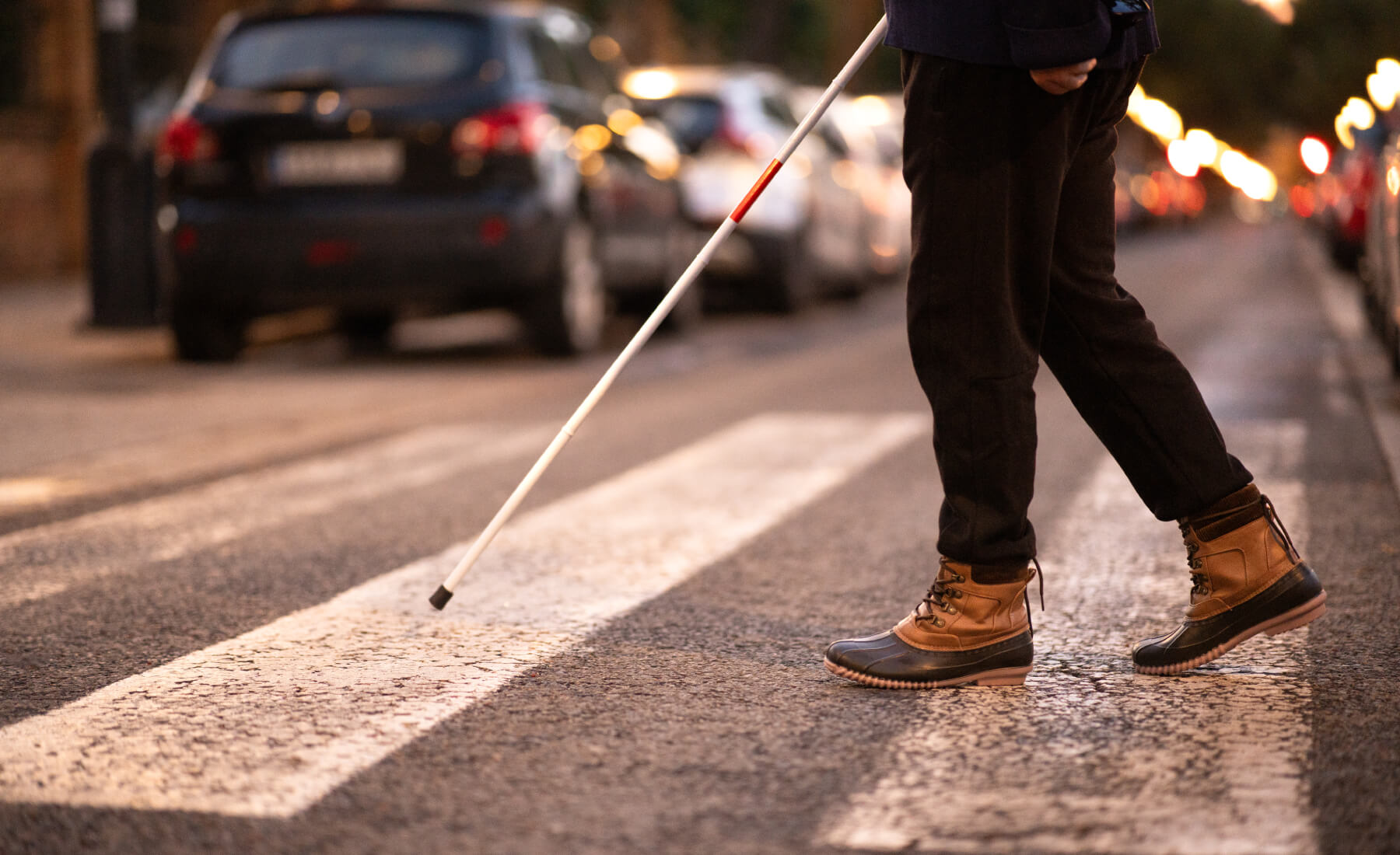 paso de peatones ciego