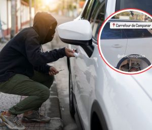 robo de coches neumáticos