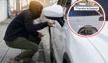 robo de coches neumáticos