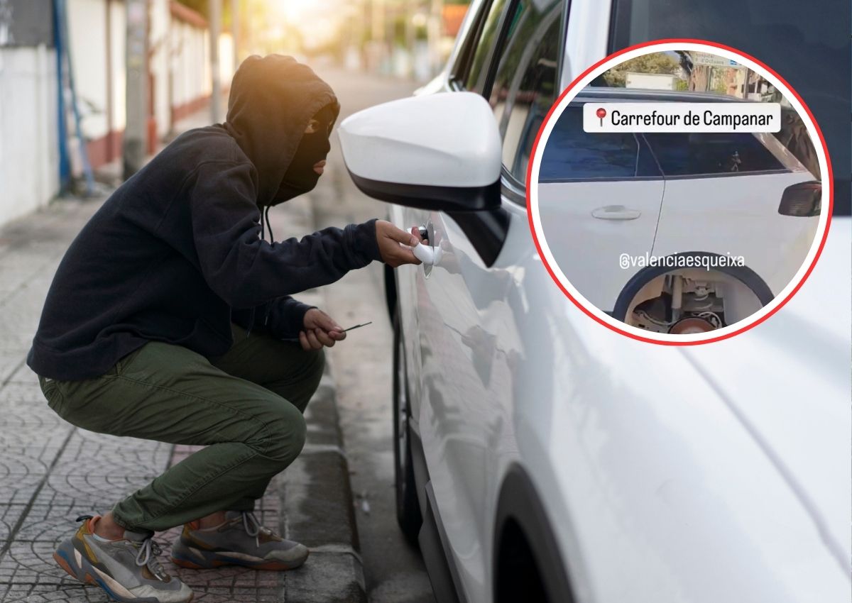 robo de coches neumáticos