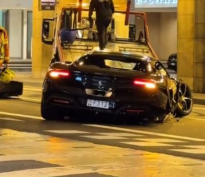 Accidente Ferrari Mónaco