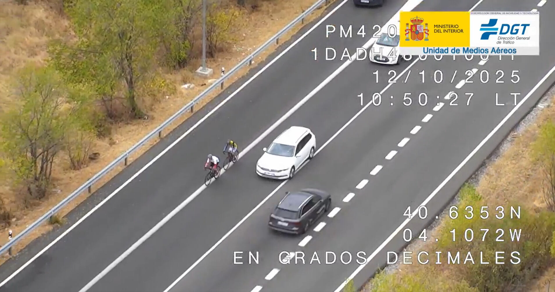 Adelantamiento ciclistas