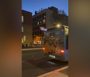 Autobús urbano fuego