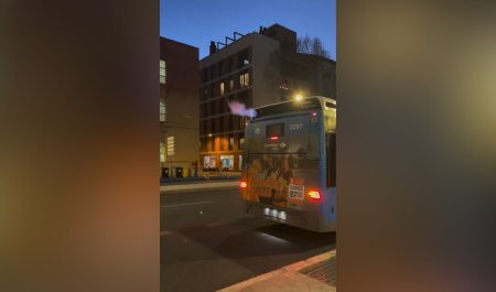 Autobús urbano fuego