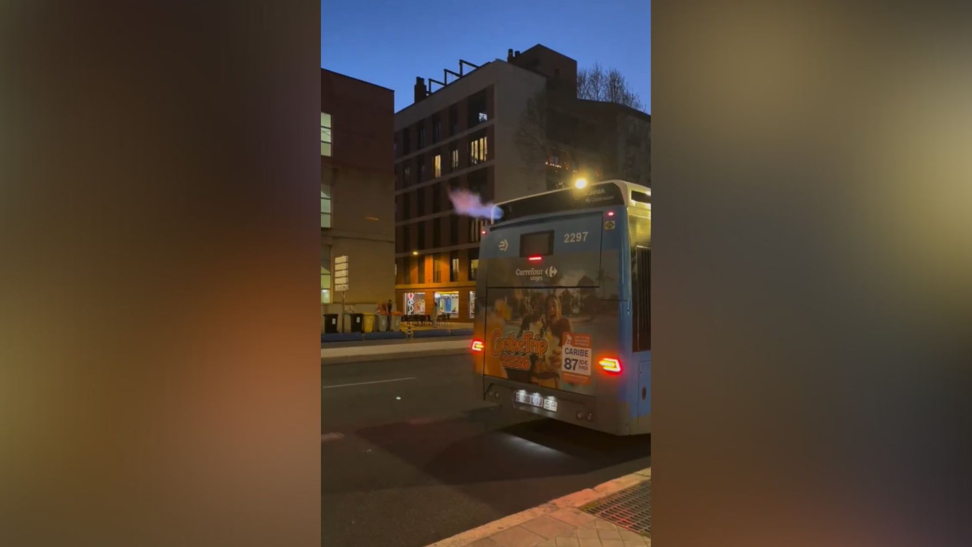 Autobús urbano fuego