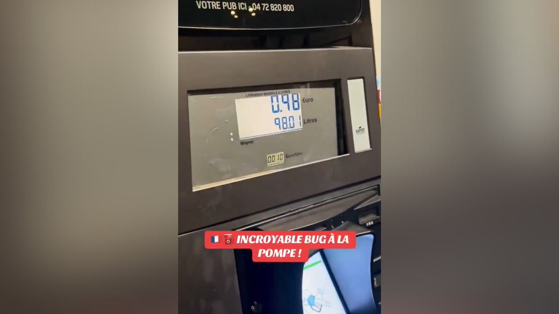 Gasolinera error Francia