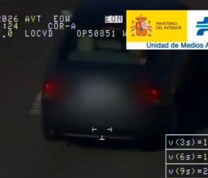 Helicóptero capta infracción