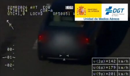 Helicóptero capta infracción