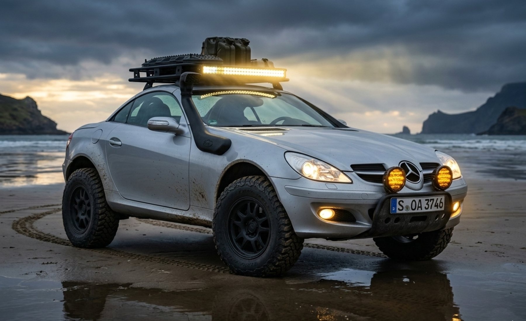 Mercedes SLK (2004) generado por IA