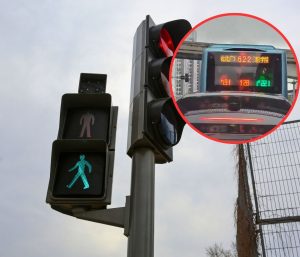 Semáforo autobús China