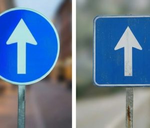 Señales flechas (obligación e informativa)