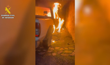 Vehículos incendiados Cádiz