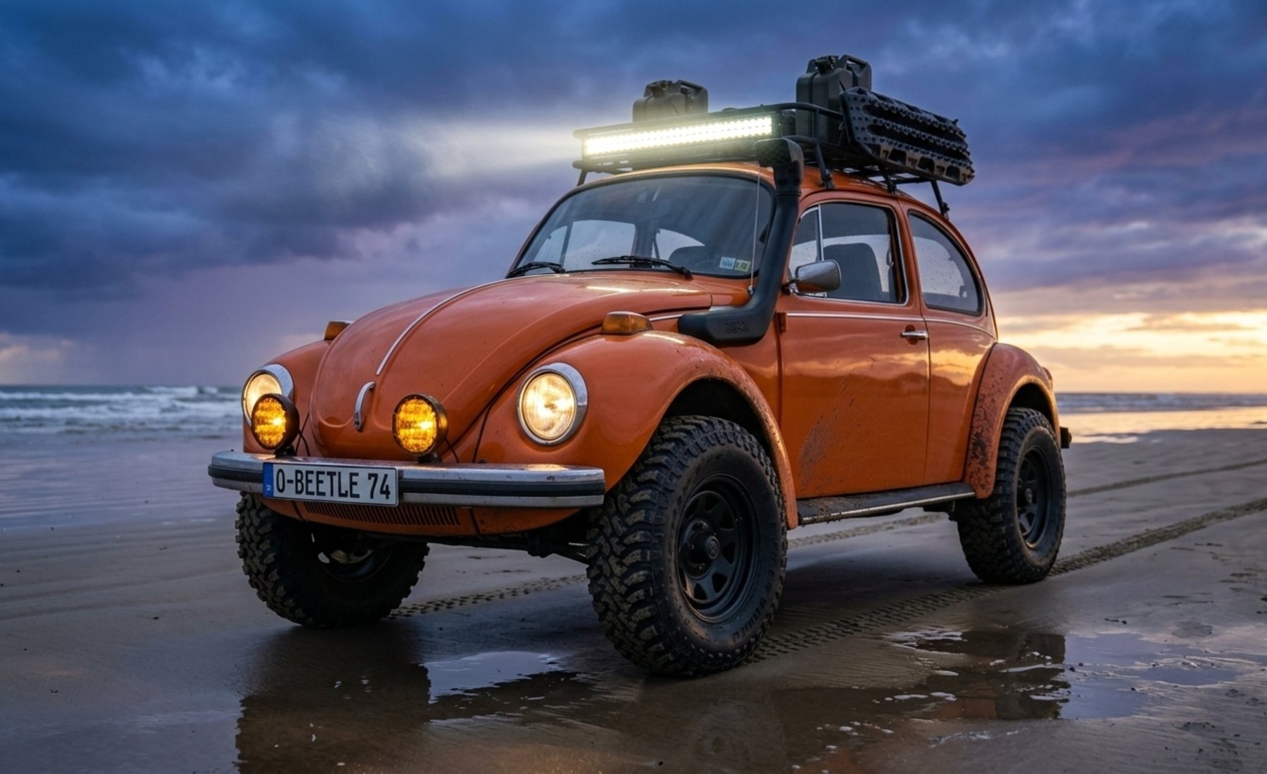 Volkswagen Escarabajo (1974) generado por IA