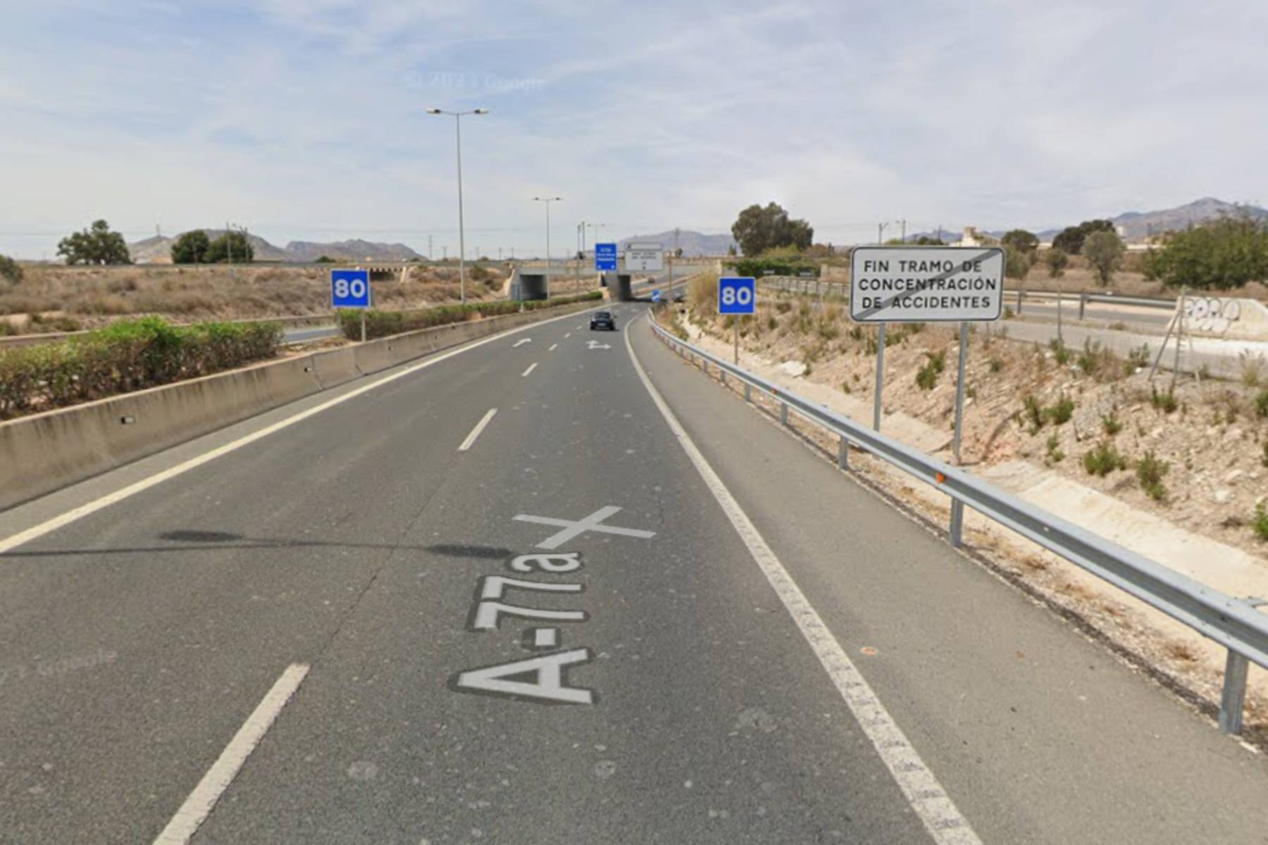 tramo concentracion accidente