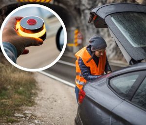 baliza de emergencia v-16 túnel