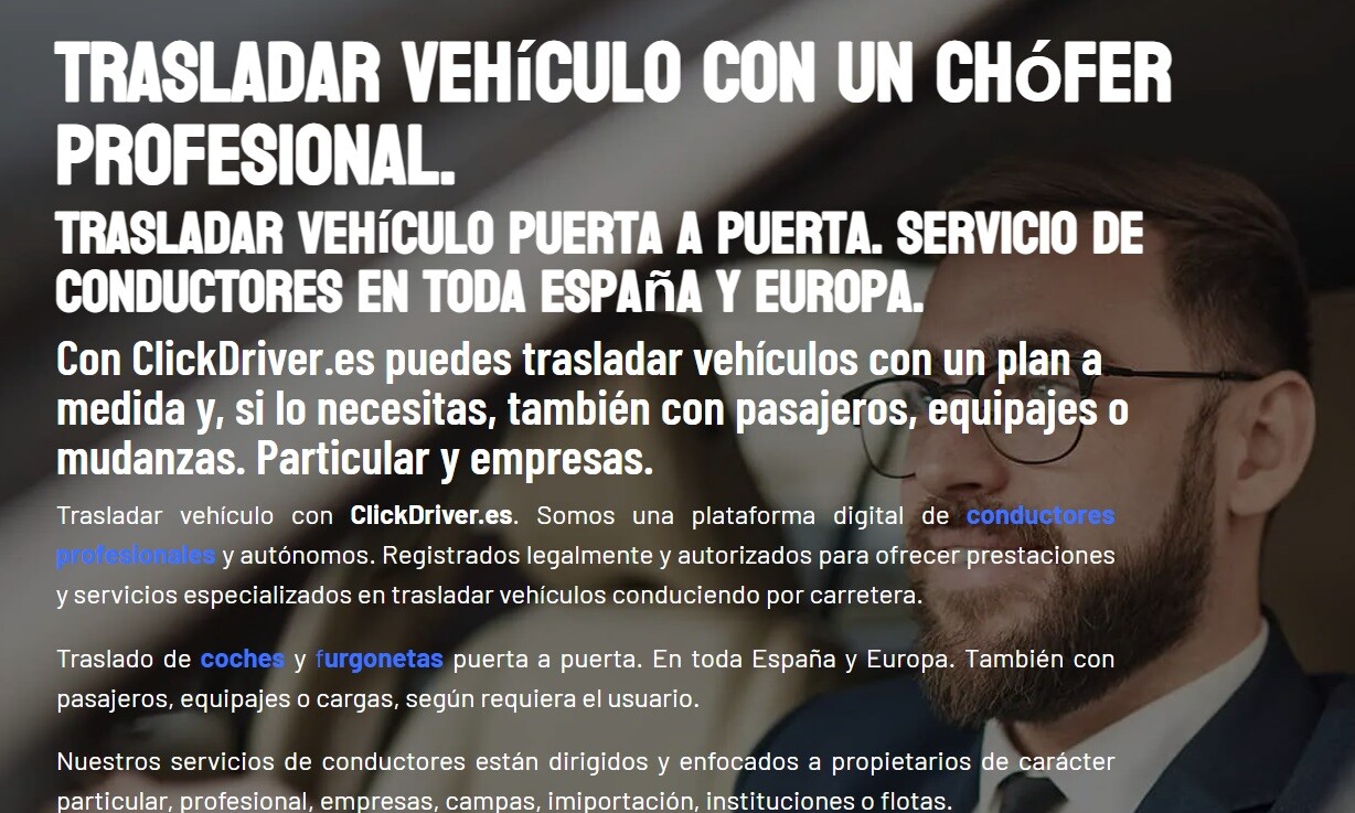 clickdriver.es viajar gratis