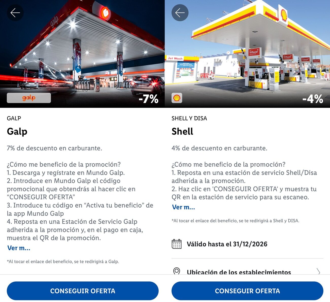 gasolineras con descuento - Lidl
