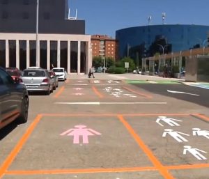 leon aparcamiento plazas mujeres