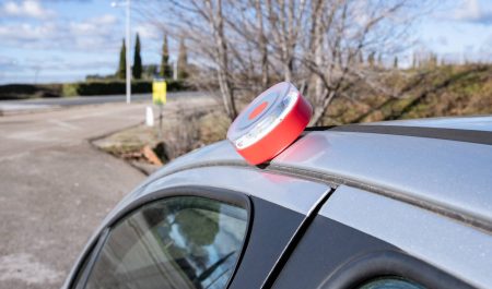 luz v-16 carretera multa