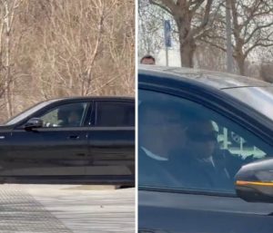 mbappe conduciendo bmw