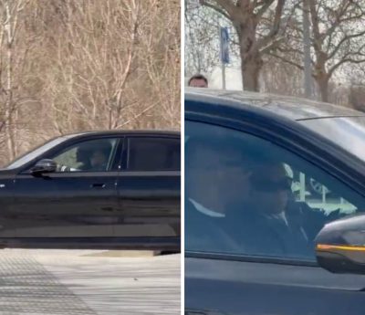 mbappe conduciendo bmw