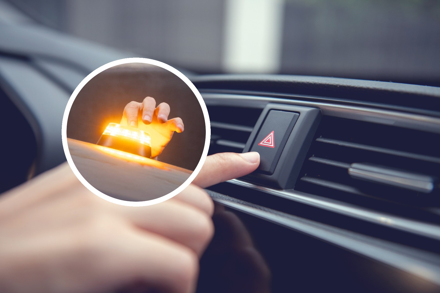 Todos preocupados por la luz de emergencia conectada, pero ¿hay que activar los ‘warnings’ en caso de usar la baliza v-16?