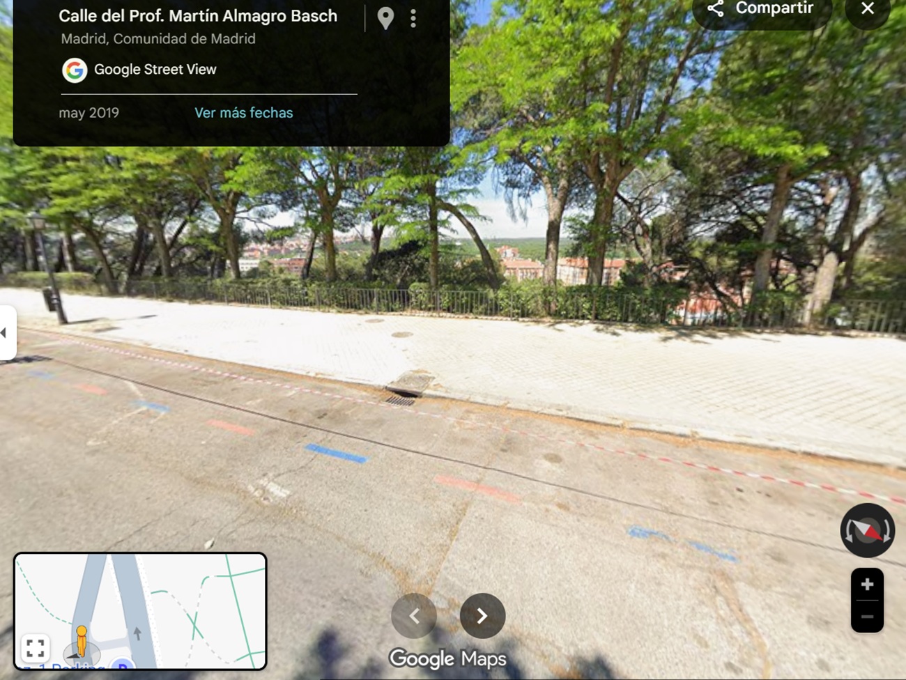 parking ser madrid lineas azules y naranjas