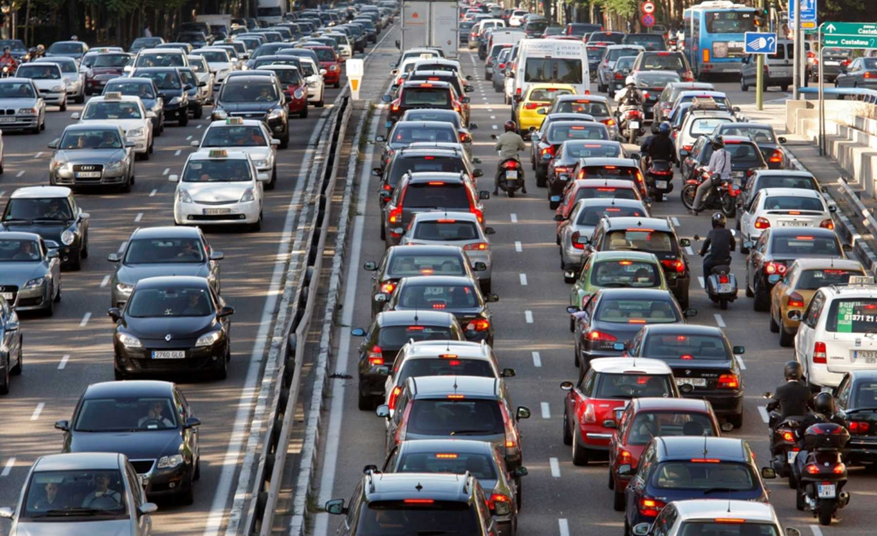 Atasco en Madrid