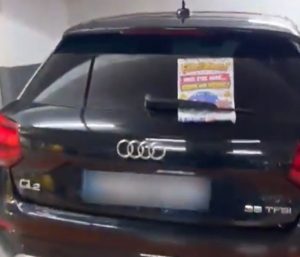 Cartel aparcamiento dos plazas