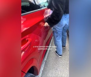 Coche rayado moda viral