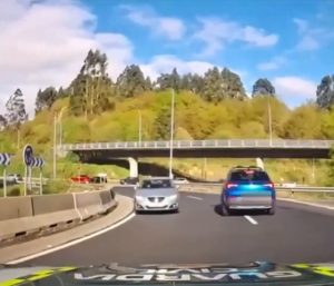 Coche sentido contrario santiago