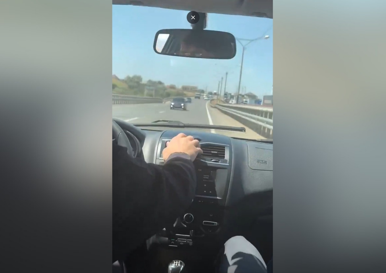Conducción temeraria carril contrario