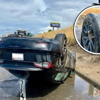 La foto que suma cientos de comentarios en X: el grave accidente de un coche provocado por este ‘detalle’ en los neumáticos