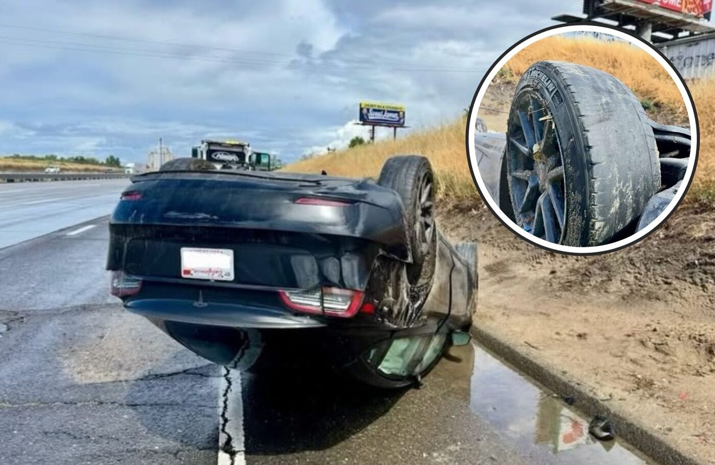 coche accidente neumáticos desga