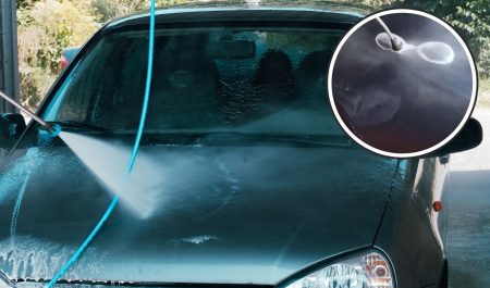 lavado a presión burbujas coche