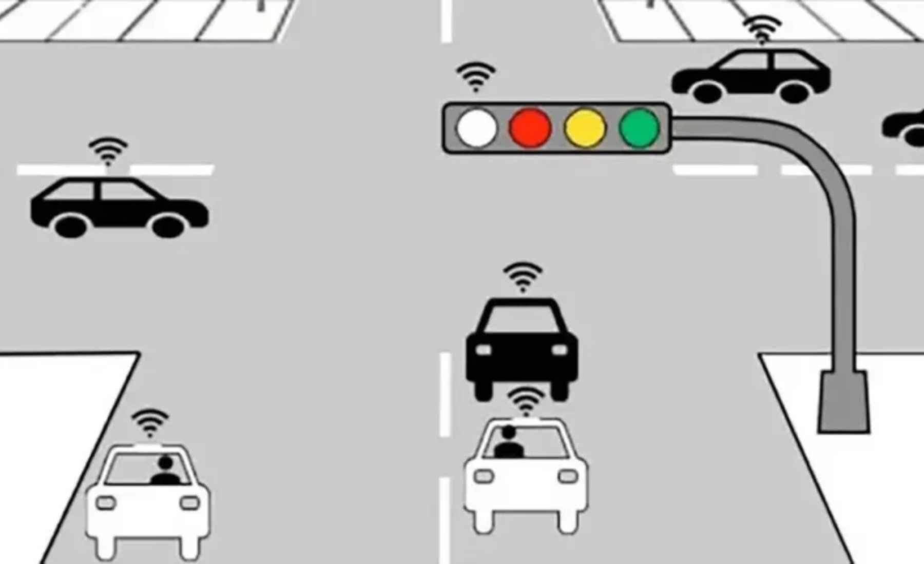 semáforo luz blanca