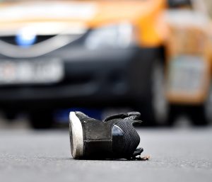 zapatilla en carretera