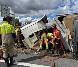Accidente camión Leganés