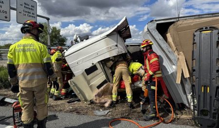 Accidente camión Leganés