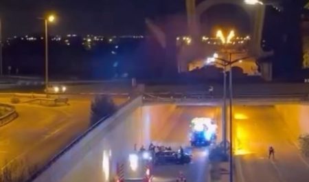 Accidente rotonda Leganés