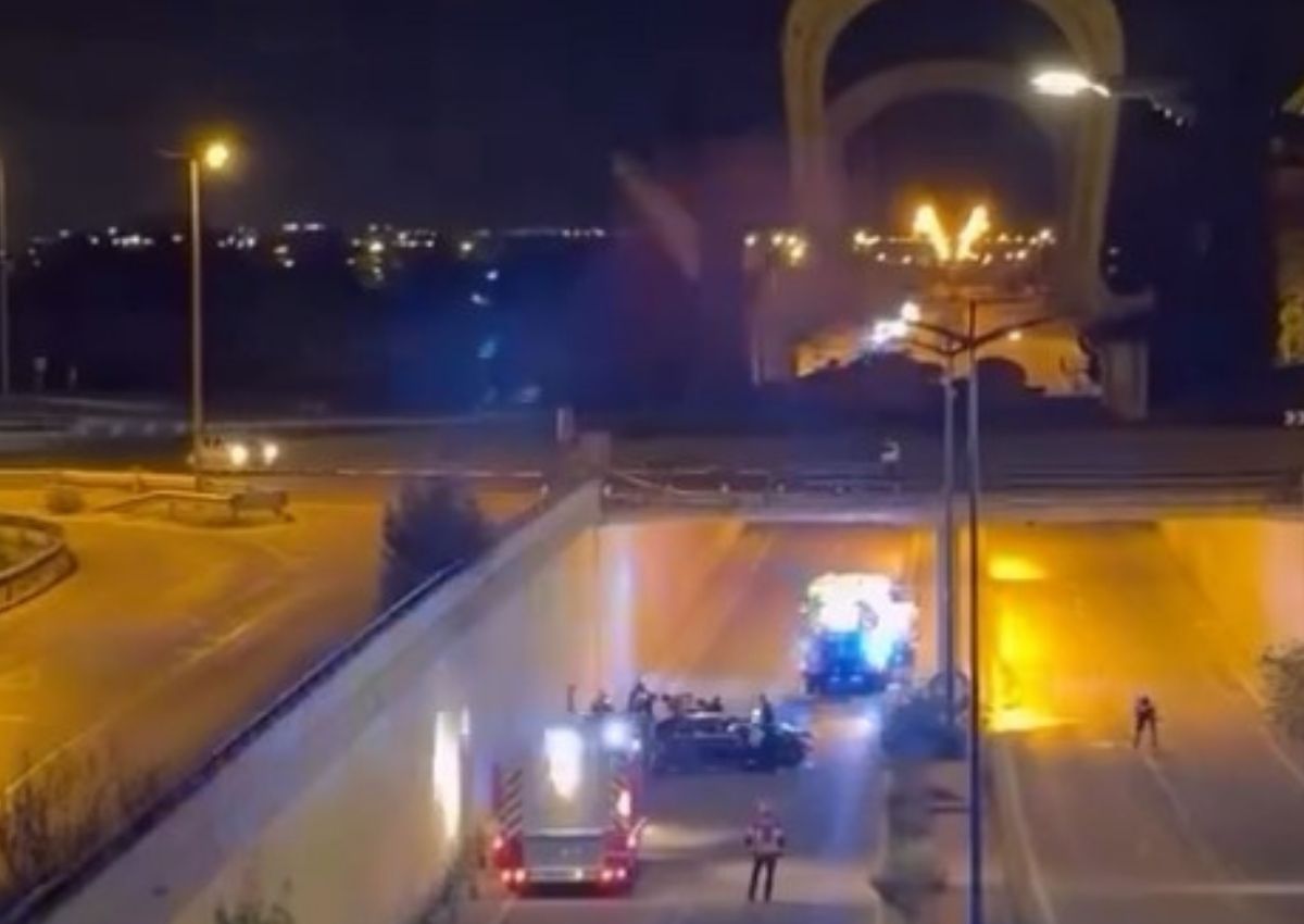 Accidente rotonda Leganés