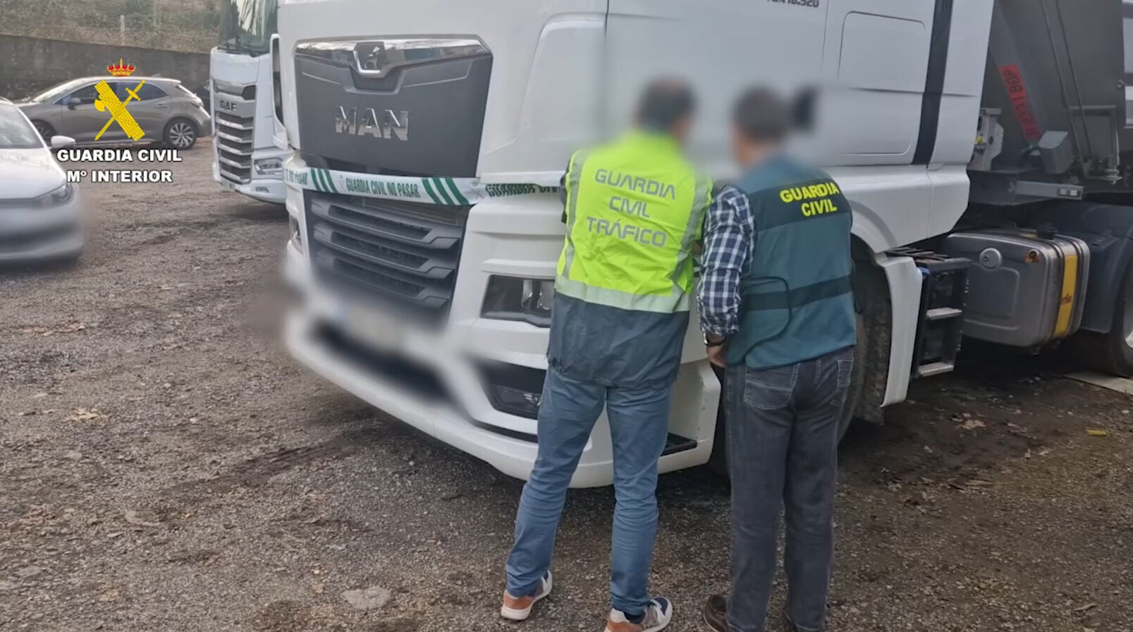Vehículo de la Guardia Civil de Pontevedra