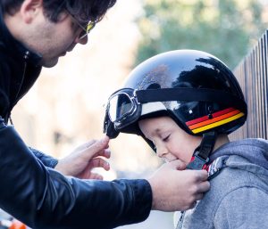 Niños en moto