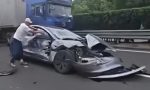 Un vídeo viral muestra cómo un choque que pudo acabar muy mal tiene un final inesperado 