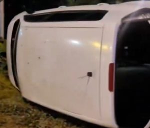 coche volcado valdemoro