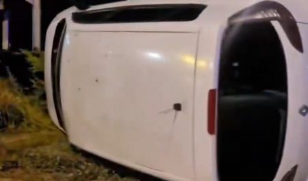 coche volcado valdemoro