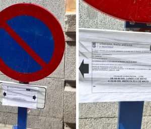 no aparcar Madrid